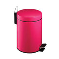 Orsina Parker Hot Pink 3 Litre Pedal Bin – Compact Small Trash Can