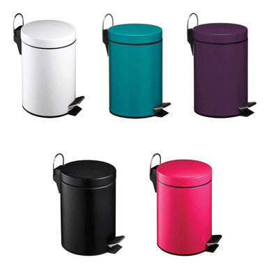 Orsina Parker Hot Pink 3 Litre Pedal Bin – Compact Small Trash Can