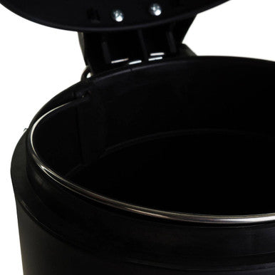 Orsina Parker 3 Litre Pedal Bin – Matte Black Bathroom Wastebin