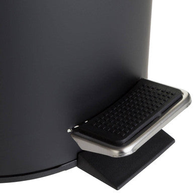 Orsina Parker 3 Litre Pedal Bin – Matte Black Bathroom Wastebin