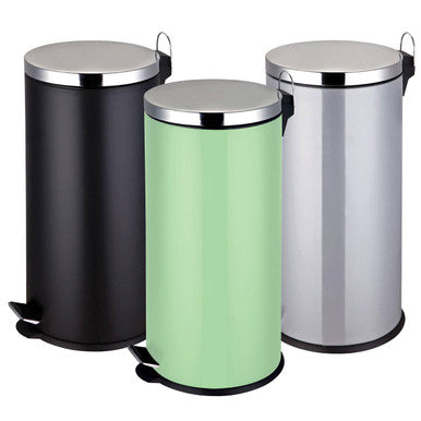 Orsina Miller 30 Litre Pedal Bin – Matte Black Kitchen Waste Bin