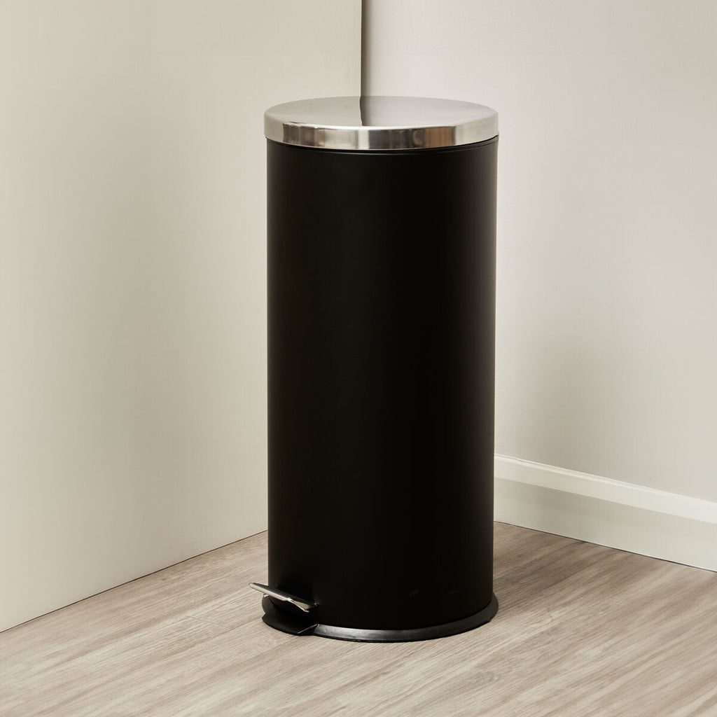 Orsina Miller 30 Litre Pedal Bin – Matte Black Kitchen Waste Bin