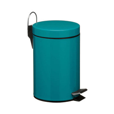 Orsina Parker 3 Litre Turquoise Pedal Bin – Matte Bathroom Wastebin