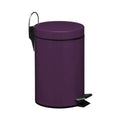 Orsina Parker Purple 3 Litre Pedal Bin – Compact Bathroom Wastebin