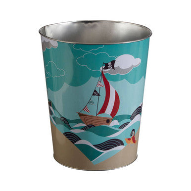 Orsina Pirate Waste Bin – Kids Bedroom Storage and Playroom Decor