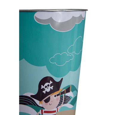 Orsina Pirate Waste Bin – Kids Bedroom Storage and Playroom Decor