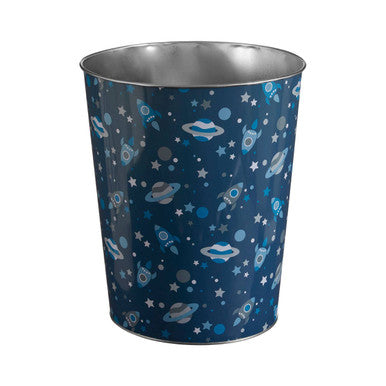 Orsina Stars Waste Bin – Navy Galaxy Kids Bedroom & Desk Trash Can