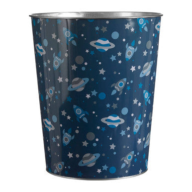 Orsina Stars Waste Bin – Navy Galaxy Kids Bedroom & Desk Trash Can