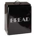 Orsina Easton 5-Piece Black Kitchen Storage Set with Bread Bin