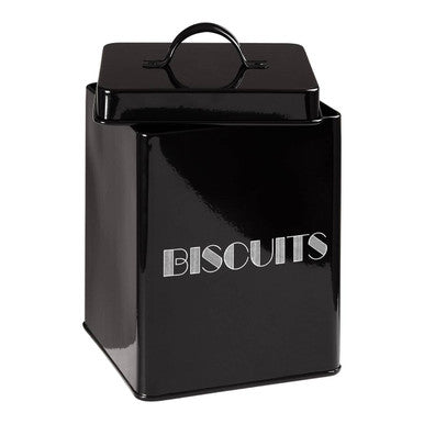 Orsina Easton 5-Piece Black Kitchen Storage Set with Bread Bin