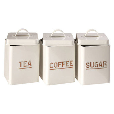 Orsina Easton 5-Piece Grey Kitchen Storage Set | Bread Bin & Canisters