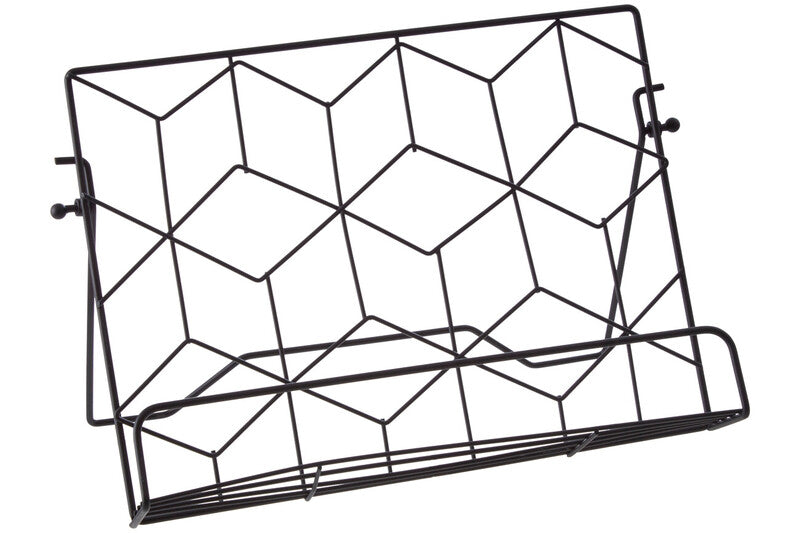 Orsina Vertex Contour Cookbook Stand – Matte Black Adjustable Recipe Holder