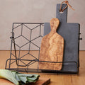 Orsina Vertex Contour Cookbook Stand – Matte Black Adjustable Recipe Holder