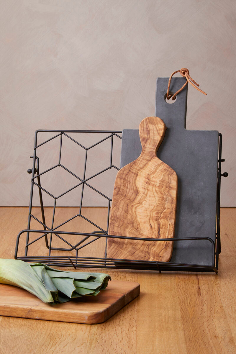 Orsina Vertex Contour Cookbook Stand – Matte Black Adjustable Recipe Holder
