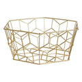 Orsina Vertex Contour Matte Gold Fruit Basket – Wire Kitchen Bowl
