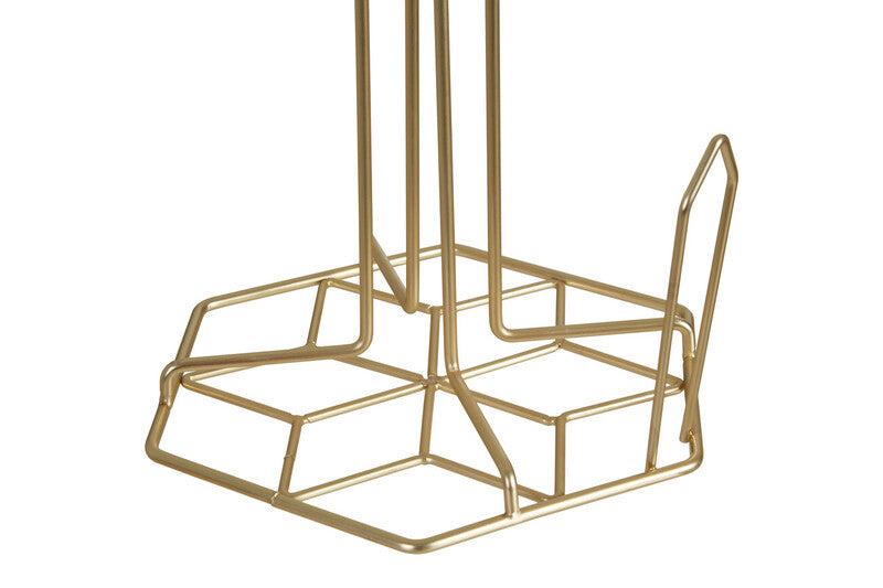 Orsina Vertex Gold Kitchen Roll Holder – Matte Iron Paper Towel Stand