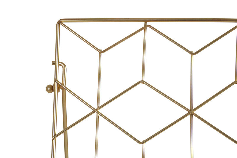 Orsina Vertex Contour Matte Gold Cookbook Stand | Adjustable Metal Holder