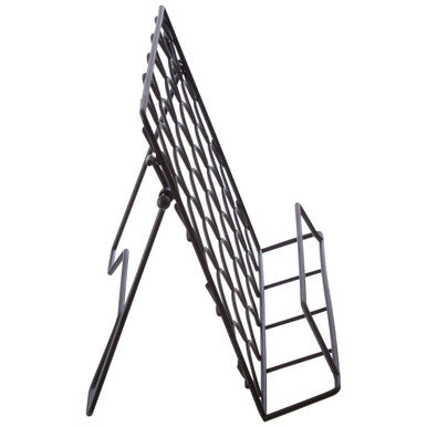 Orsina Vertex Deco Cookbook Stand – Matte Black Metal Tablet Holder