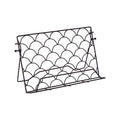 Orsina Vertex Deco Cookbook Stand – Matte Black Metal Tablet Holder