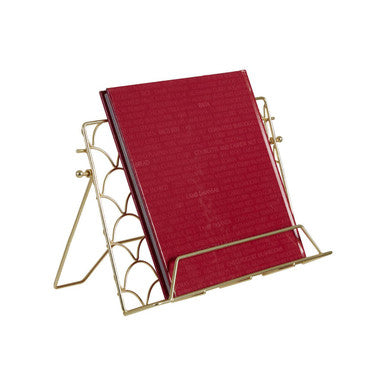 Orsina Vertex Deco Matte Gold Cookbook Stand & Tablet Holder