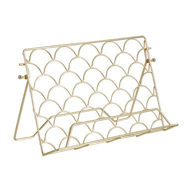 Orsina Vertex Deco Matte Gold Cookbook Stand & Tablet Holder