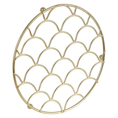 Orsina Vertex Deco Matte Gold Iron Trivet – Art Deco Pot Stand