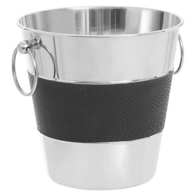 Orsina Mixology Silver and Black Wine Bucket – Luxury Champagne Chiller