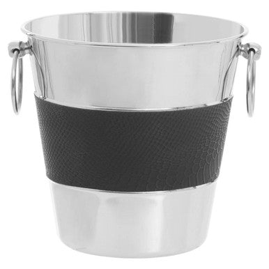 Orsina Mixology Silver and Black Wine Bucket – Luxury Champagne Chiller