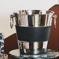 Orsina Mixology Silver and Black Wine Bucket – Luxury Champagne Chiller