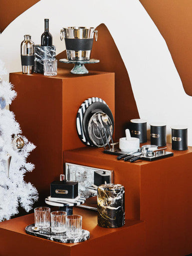 Orsina Mixology Silver and Black Wine Bucket – Luxury Champagne Chiller