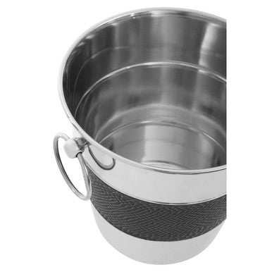 Orsina Mixology Silver and Black Wine Bucket – Luxury Champagne Chiller