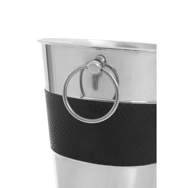 Orsina Mixology Silver and Black Wine Bucket – Luxury Champagne Chiller