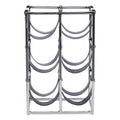 Orsina Mixology Six Bottle Wine Rack – Silver Stainless Steel Sling
