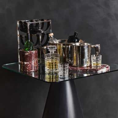 Orsina Mixology Six Bottle Wine Rack – Silver Stainless Steel Sling