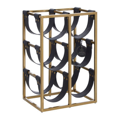 Orsina Mixology 6-Bottle Wine Rack – Gold Stainless Steel Sling