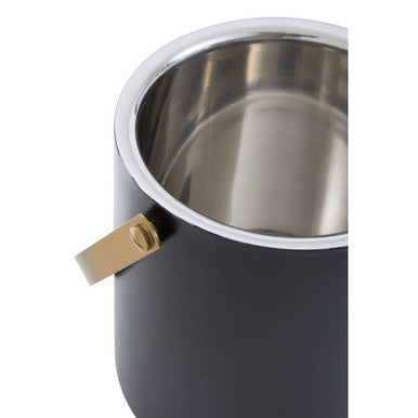 Orsina Mixology Ice Bucket – Matte Black & Gold Stainless Steel