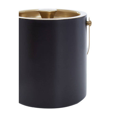 Orsina Mixology Ice Bucket – Matte Black & Gold Stainless Steel