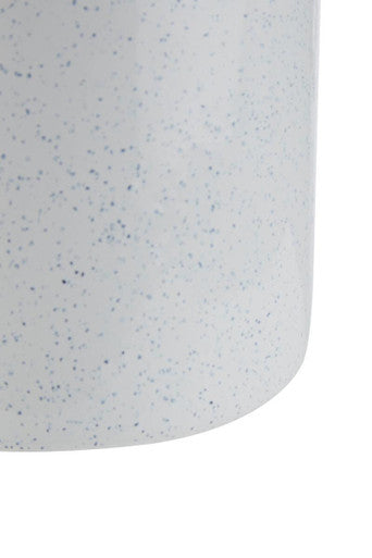 Orsina Hygge Medium Enamel Kitchen Canister – White & Black Motif
