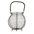 Orsina Hygge Matte Black Egg Basket – Modern Iron Wire Kitchen Storage