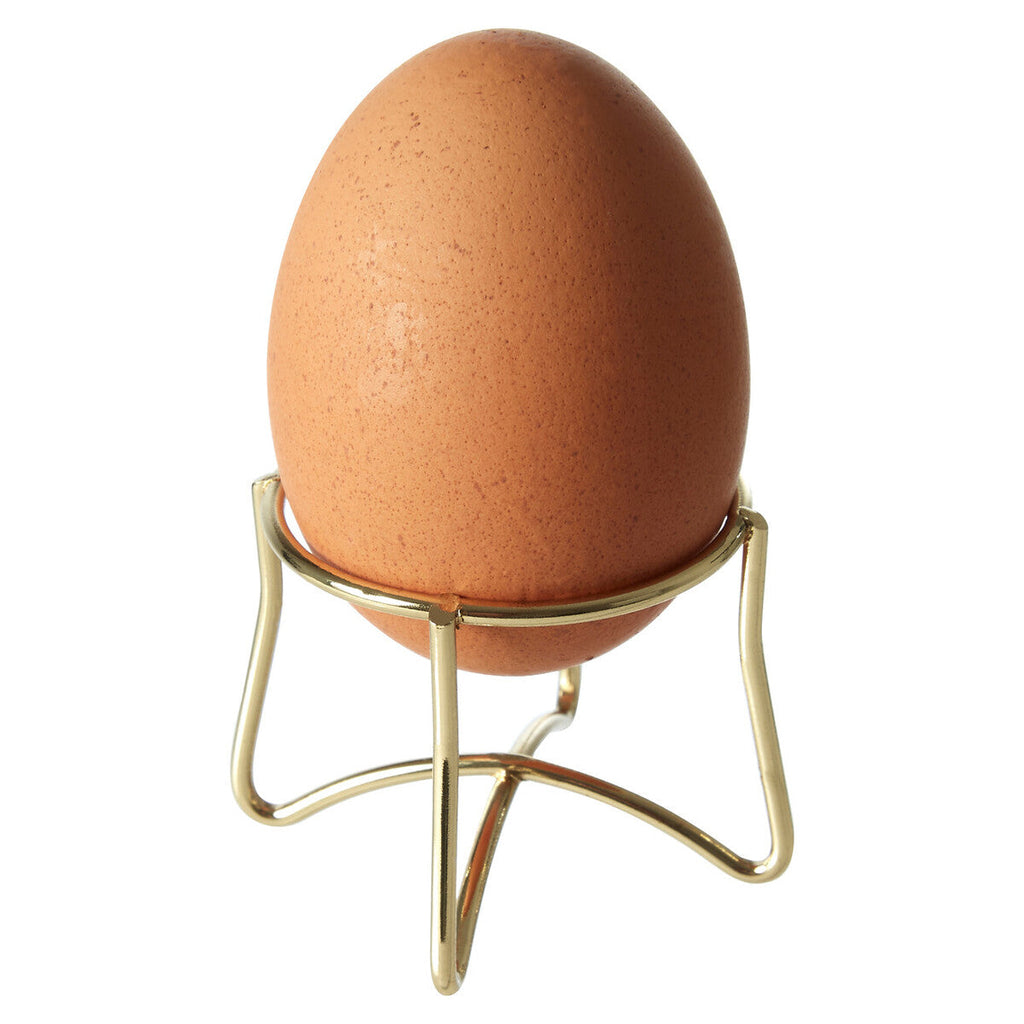 Orsina Hygge Gold Finish Iron Egg Holder – Modern Scandi Style Stand