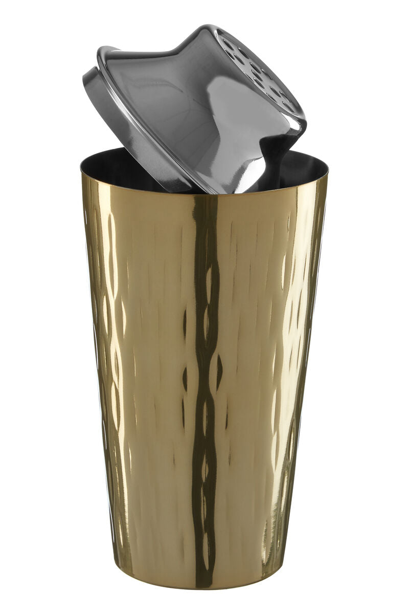 Orsina Mixology Cocktail Shaker – Hammered Gold Stainless Steel