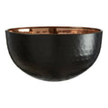 Orsina Miressa Small Hammered Serving Bowl – Black and Gold Steel