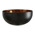 Orsina Miressa Large Hammered Serving Bowl – Black and Gold Steel