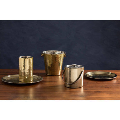 Orsina Miressa Small Serving Plate – Brass Finish Stainless Steel
