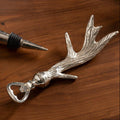Orsina Antler Bottle Opener – Sculptural Nickel-Tone Bar Tool