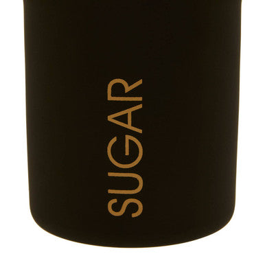 Orsina Liberty Sugar Canister – Black and Gold Kitchen Storage Jar