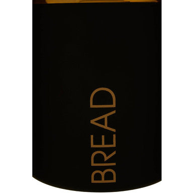 Orsina Liberty Black Enamel Bread Bin – Gold Lid Kitchen Storage