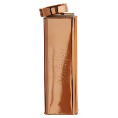 Pasta Canister by Orsina – Chai Square Copper Finish Food Storage