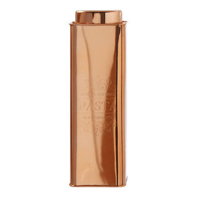 Pasta Canister by Orsina – Chai Square Copper Finish Food Storage