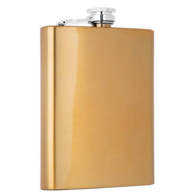 Orsina Auden 8oz Gold Finish Hip Flask – Luxury Stainless Steel Gift